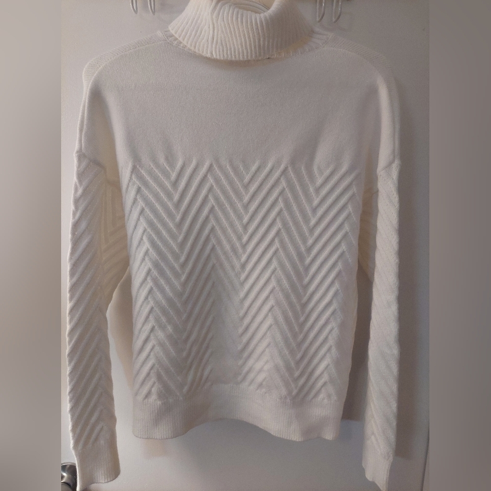 Truth Women's White Ribbed Sweatshirt - Picture 3 of 5